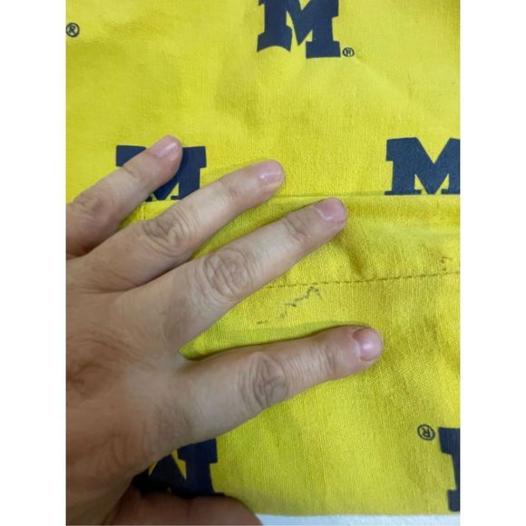 Michigan pajama pants size large bundle with reversible bag university of Michig - Picture 8 of 13